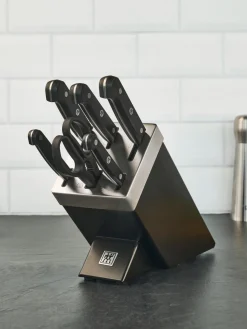 Bloque de cuchillos autoafilables Gourmet, 7 pzas.