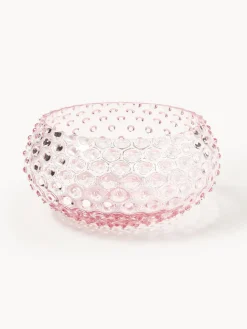 Bol de vidrio soplado Hobnail