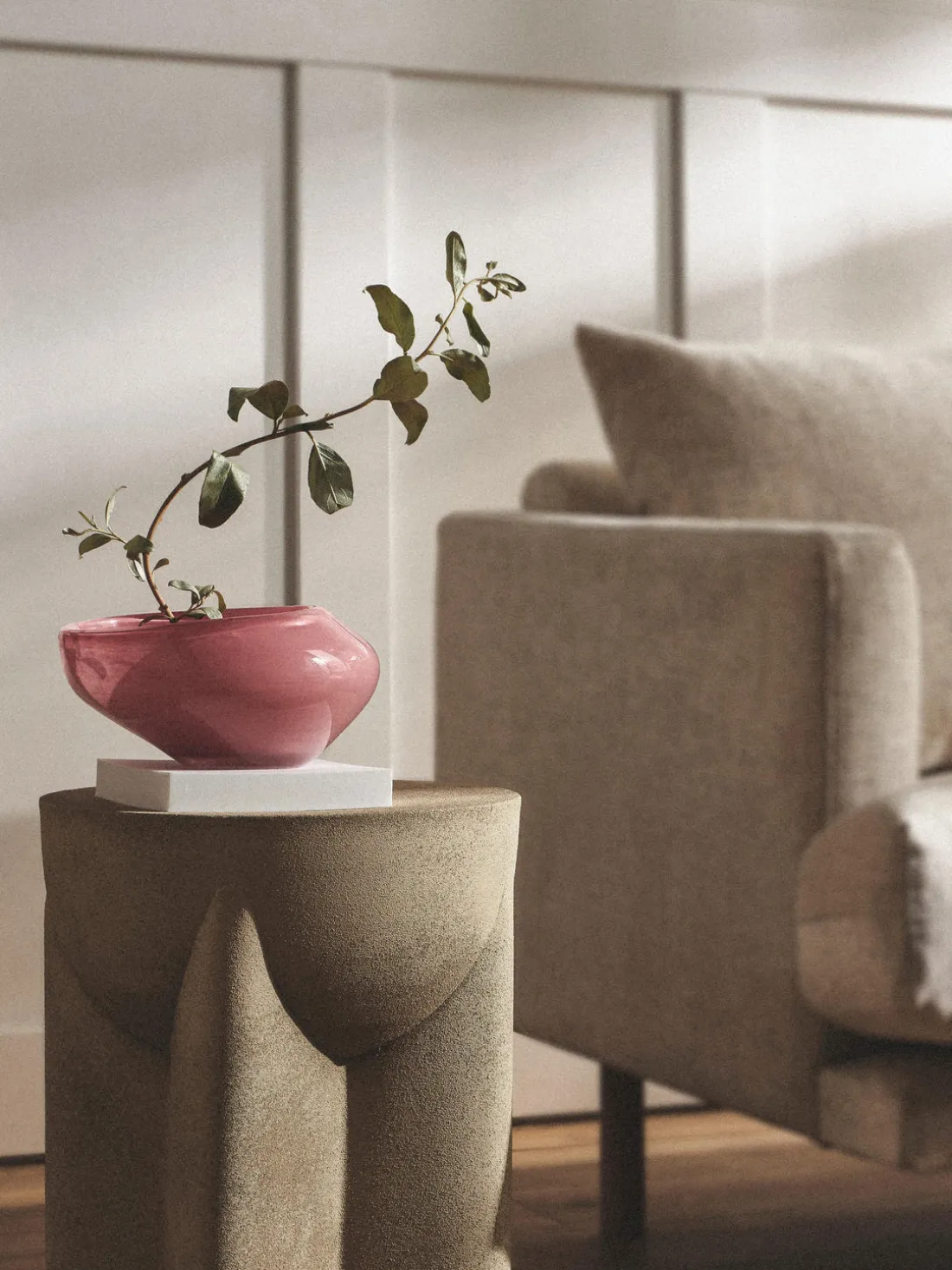 Bol decorativo artesanal de vidrio Ashley