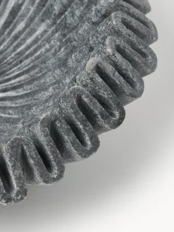 Bol decorativo artesanal de mármol Santorini, Ø 31 cm