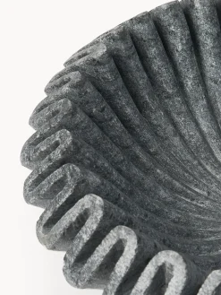 Bol decorativo artesanal de mármol Santorini, Ø 31 cm