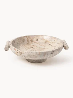 Bol decorativo de mármol Fossil, 10 cm