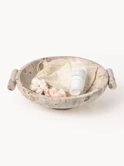Bol decorativo de mármol Fossil, 10 cm