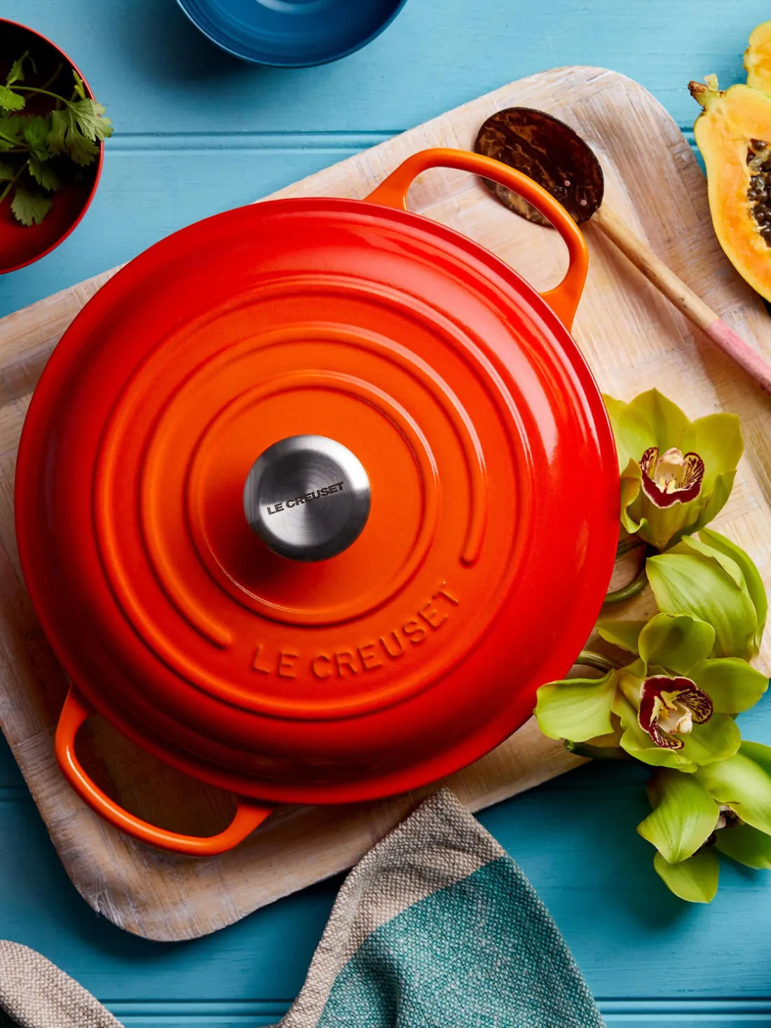 Cacerola baja de hierro fundido Signature Collection