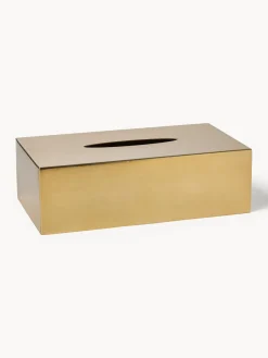Caja de pañuelos de metal Halston