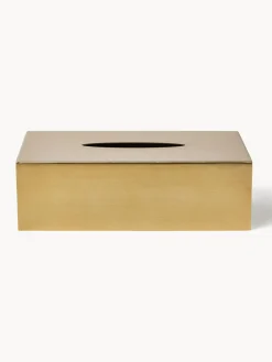 Caja de pañuelos de metal Halston