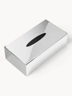 Caja de pañuelos de metal Halston