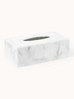 Caja de pañuelos en look mármol Kyle
