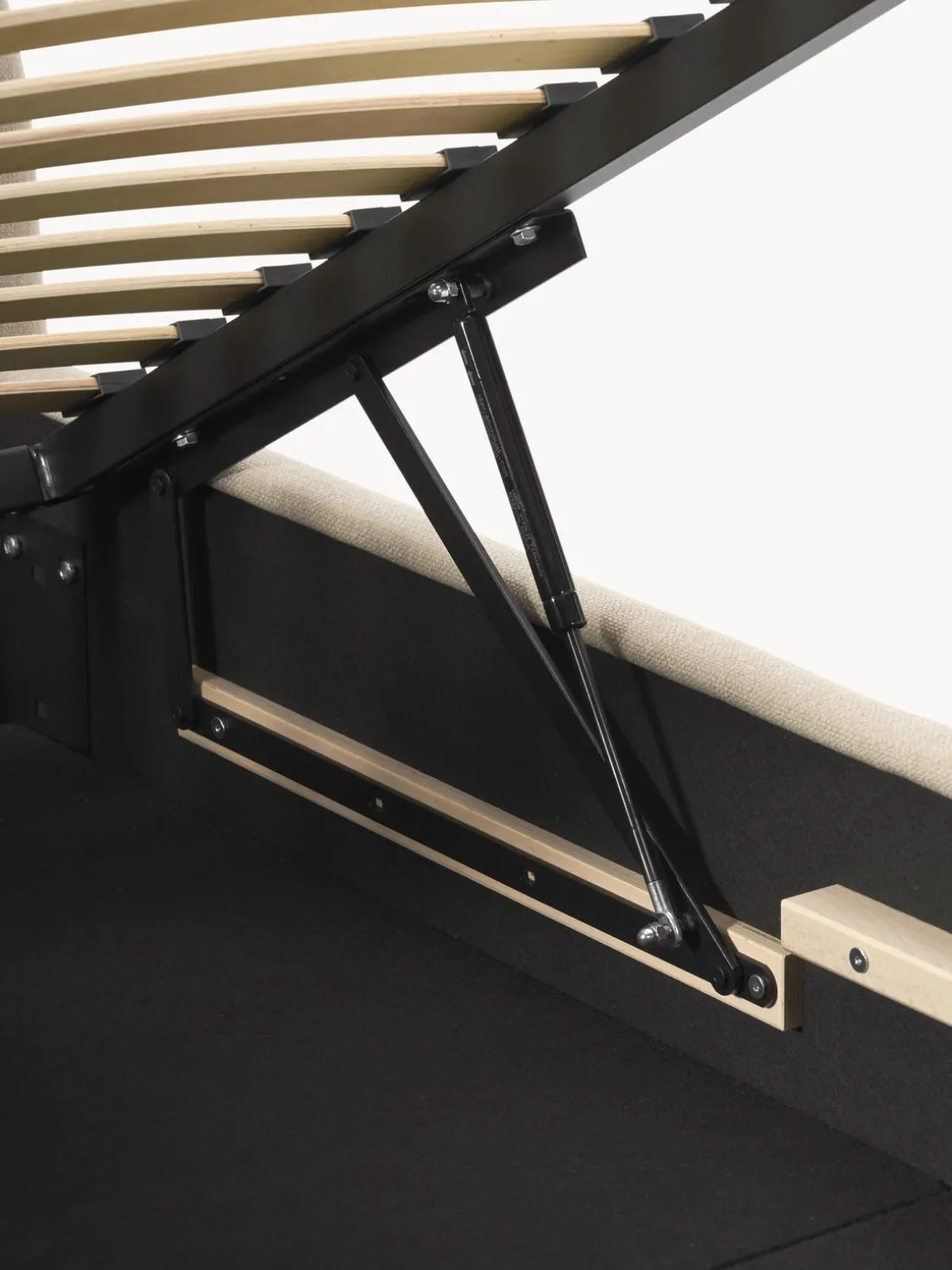 Cama individual Ebba, con espacio de almacenamiento