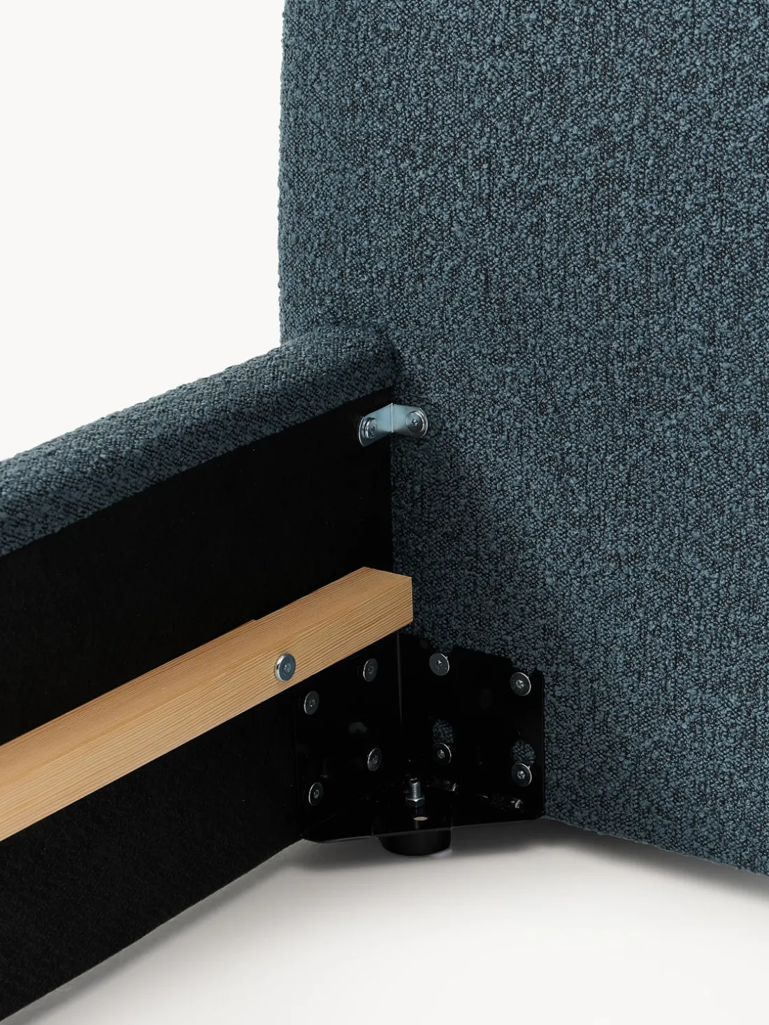 Cama individual en tejido bouclé Cloud