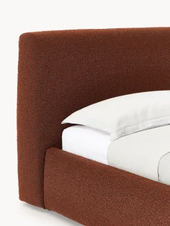 Cama individual en tejido bouclé Cloud