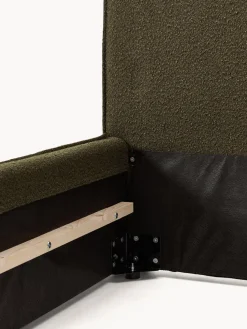 Cama individual tapizada en tejido bouclé Dream