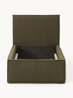 Cama individual tapizada en tejido bouclé Dream