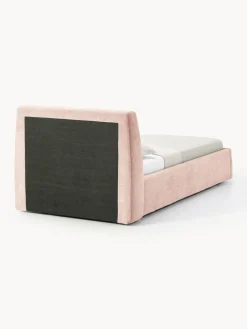 Cama individual tapizada con espacio de almacenamiento Cloud