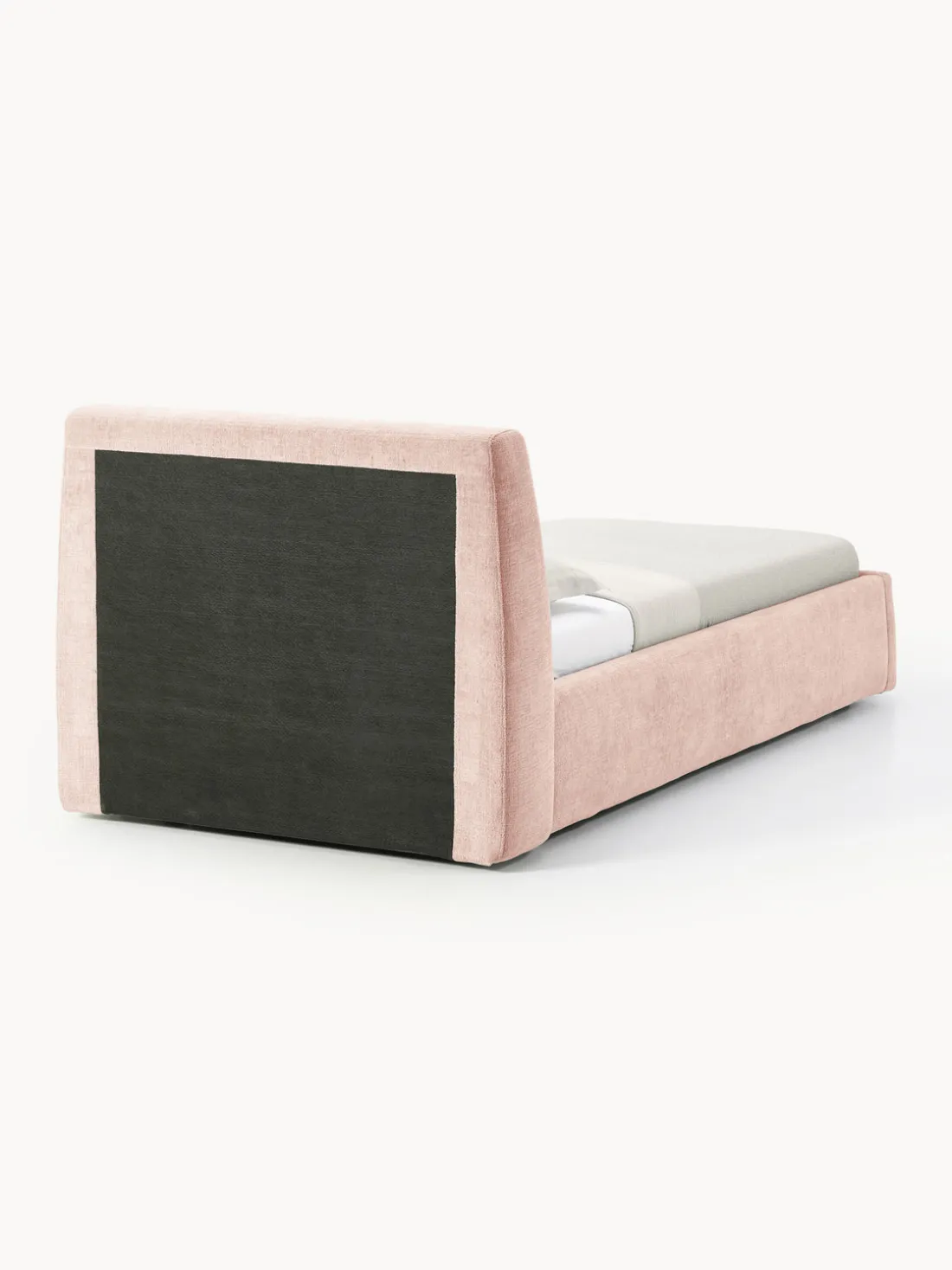 Cama individual tapizada con espacio de almacenamiento Cloud