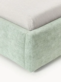 Cama individual tapizada con espacio de almacenamiento Cloud