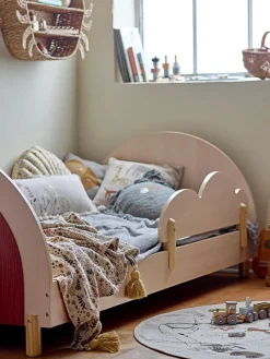 Cama infantil con soporte lateral extraíble Charli, 90 x 200 cm