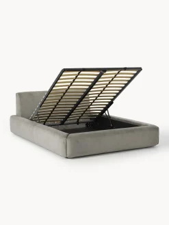 Cama tapizada con espacio de almacenamiento Melva