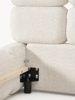 Cama tapizada de borreguillo bouclé Tayla