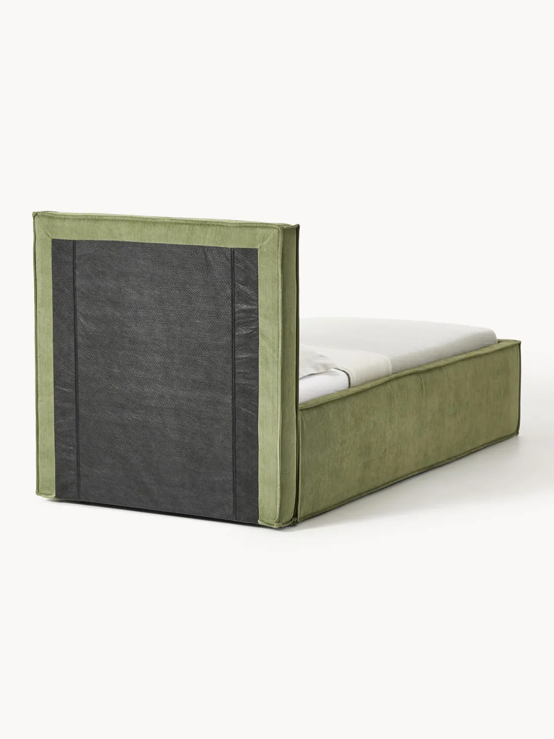 Cama tapizada de pana con espacio de almacenamiento Dream