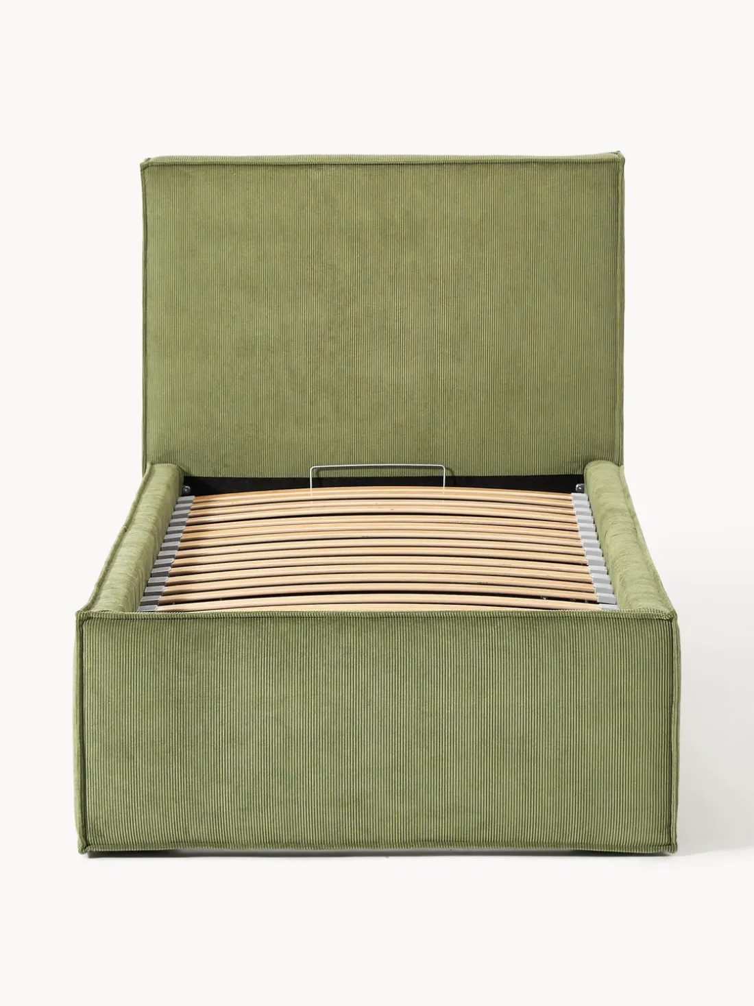 Cama tapizada de pana con espacio de almacenamiento Dream