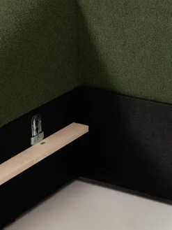 Cama tapizada en tejido bouclé Sofia