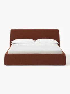 Cama tapizada en tejido bouclé Cloud