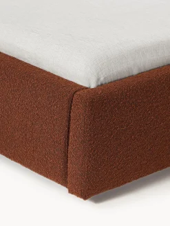 Cama tapizada en tejido bouclé Cloud