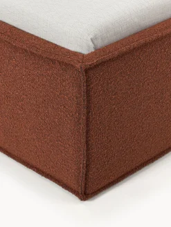 Cama tapizada en tejido bouclé Dream