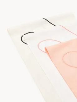 Camino de mesa con bordado abstracto Sue