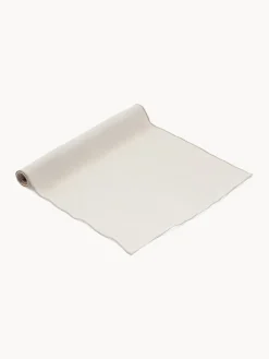 Camino de mesa de lino con ribete Kennedy