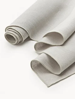 Camino de mesa de lino con ribete Kennedy