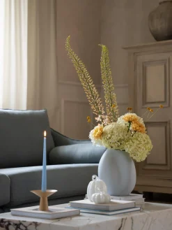 Candelabro de acero inoxidable mate Uma