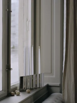 Candelabro de acero inoxidable Ripply