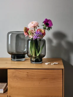 Candelabro soplado artesanalmente Vejle, 19 cm