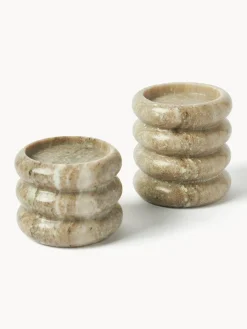 Candelabros de mármol Orta, 2 uds.