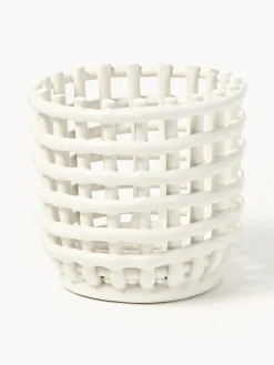 Cesta artesanal de cerámica Nalan, 15 cm