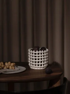 Cesta artesanal de cerámica Nalan, 15 cm