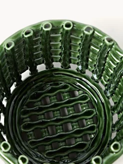 Cesta artesanal de cerámica Nalan, 15 cm