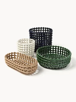 Cesta artesanal de cerámica Nalan, 15 cm