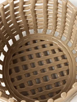 Cesta artesanal de cerámica Nalan, 21 cm