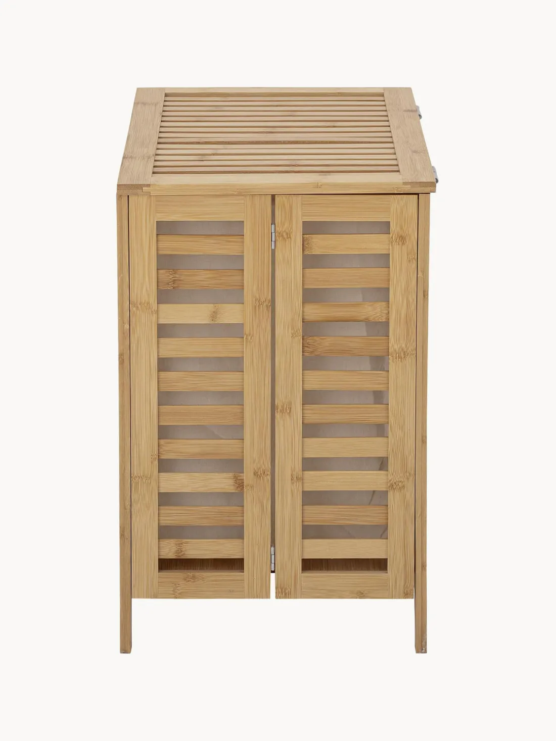 Cesta de lavandería de bambú con bolsa de tela Aden