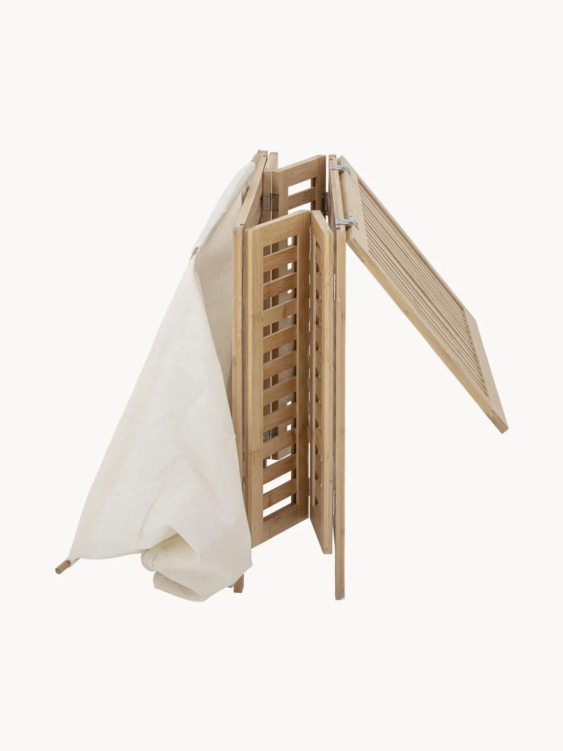 Cesta de lavandería de bambú con bolsa de tela Aden