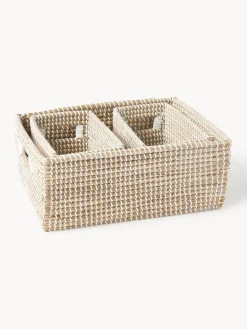 Cestas de almacenamiento de junco marino Aleya, 3 uds.