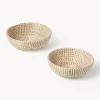 Cestas de almacenamiento redondas de junco marino Aleya, 2 uds.