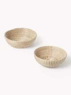 Cestas de almacenamiento redondas de junco marino Aleya, 2 uds.