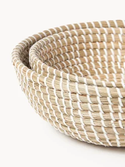 Cestas de almacenamiento redondas de junco marino Aleya, 2 uds.