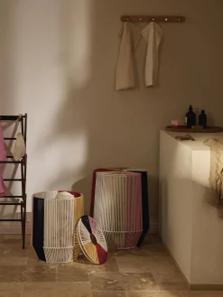 Cestas de ropa artesanales de cuerda Gabe, 2 uds.