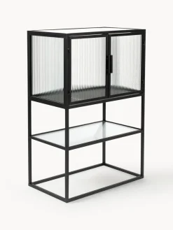 Chiffonnier de vidrio estriado Boli