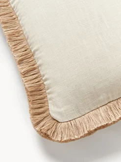 Cojín artesanal con flecos Mako